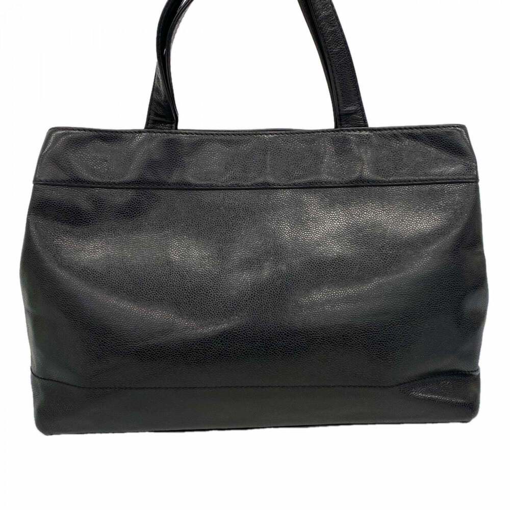 CHANEL Black Caviar Leather Tote Bag - Picture 10 of 10